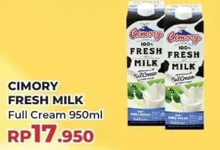 Promo Harga Cimory Fresh Milk Full Cream 950 ml - Yogya