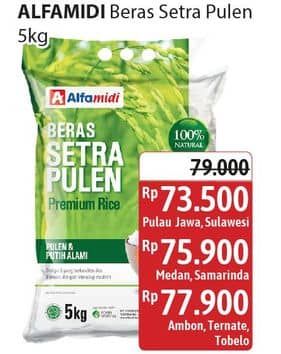 Promo Harga Alfamidi Beras Setra Pulen 5000 gr - Alfamidi