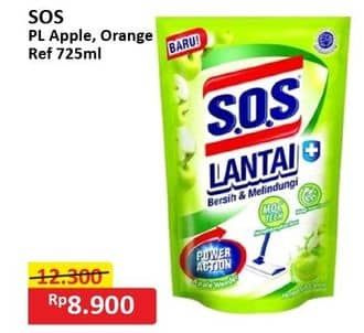 Promo Harga SOS Pembersih Lantai Apple, Orange 750 ml - Alfamart