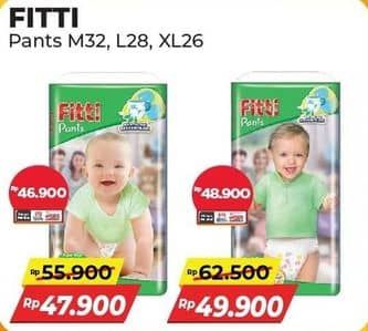 Promo Harga Fitti Pants M32, L28 28 pcs - Alfamart