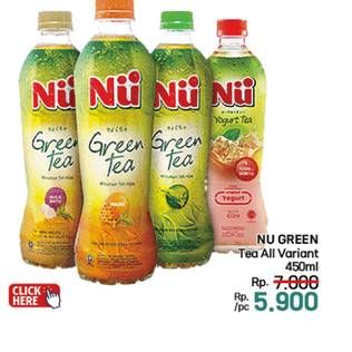 Promo Harga NU Green Tea All Variants 450 ml - LotteMart
