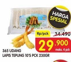 Promo Harga 365 Udang Lapis Tepung 230 gr - Superindo