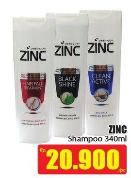 Promo Harga ZINC Shampoo 340 ml - Hari Hari