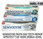 Promo Harga SENSODYNE Pasta Gigi Repair Protect, All Variants 100 gr - Superindo