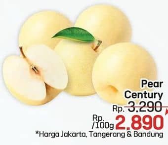 Promo Harga Pear Century per 100 gr - LotteMart