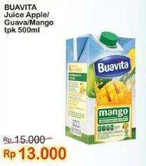 Promo Harga BUAVITA Fresh Juice Apple, Guava, Mango 500 ml - Indomaret