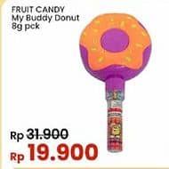 Promo Harga My Buddy Fruit Candy Donut 8 gr - Indomaret