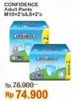 Promo Harga Confidence Adult Diapers Pants M10+2, L8+2 10 pcs - Indomaret