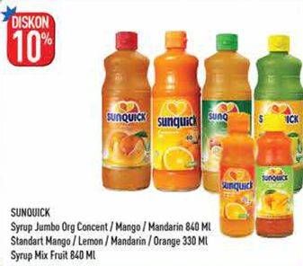 Promo Harga SUNQUICK Minuman Sari Buah Mixed Fruits, Mango, Mango, Orange, Orange, Mandarin, Mandarin, Mixed Fruits 330 ml - Hypermart