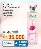 Promo Harga VITALIS Eau De Naturel Egyptian Jasmine 100 ml - Indomaret