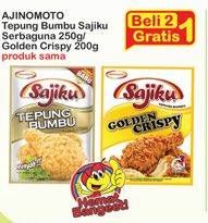 Promo Harga AJINOMOTO SAJIKU Tepung Bumbu 250g / Golden Crispy 200g  - Indomaret