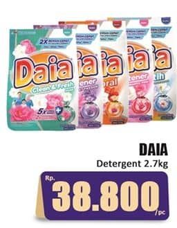 Promo Harga Daia Deterjen Bubuk 2700 gr - Hari Hari