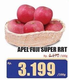 Promo Harga Apel Fuji Super RRT per 100 gr - Hari Hari