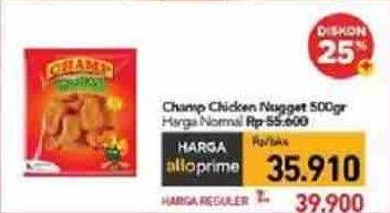 Promo Harga Champ Nugget Chicken Nugget 500 gr - Carrefour