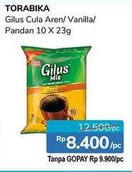 Promo Harga Torabika Gilus Mix Gula Aren, Vanilla, Pandan per 10 sachet 23 gr - Alfamidi