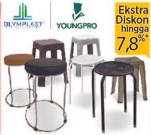Promo Harga Olymplast/Youngpro Chair  - COURTS