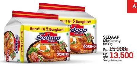 Promo Harga Sedaap Mie Goreng Original per 5 pcs 90 gr - LotteMart
