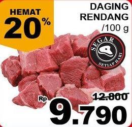 Promo Harga Daging Rendang Sapi per 100 gr - Giant