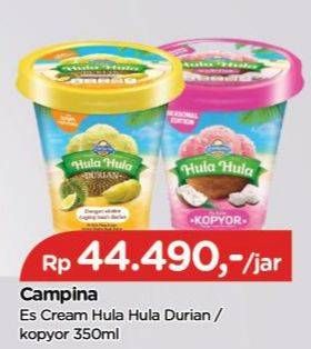 Promo Harga Campina Hula Hula Durian, Kopyor 350 ml - TIP TOP