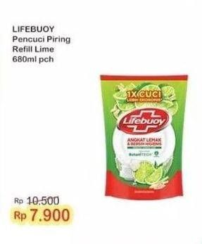 Promo Harga Lifebuoy Pencuci Piring Lime Botani 680 ml - Indomaret