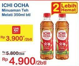 Promo Harga Ichi Ocha Minuman Teh per 2 botol 350 ml - Indomaret