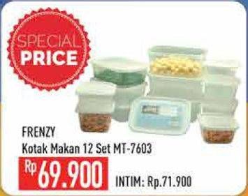 Promo Harga FRENZY Kotak Makan MT-7603 per 12 pcs - Hypermart