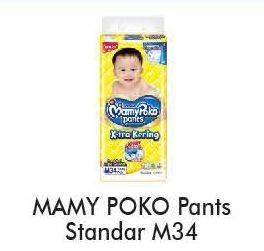Promo Harga Mamy Poko Pants Xtra Kering M34 34 pcs - Alfamart