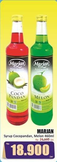 Promo Harga Marjan Syrup Boudoin Cocopandan, Melon 460 ml - Hari Hari