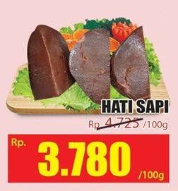 Promo Harga Beef Liver (Hati Sapi) per 100 gr - Hari Hari