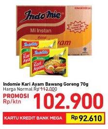 Promo Harga INDOMIE Mi Kuah Kari Ayam per 40 pcs 72 gr - Carrefour