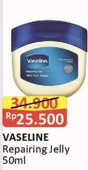 Promo Harga Vaseline Repairing Jelly Original 50 ml - Alfamart