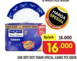 Promo Harga Sari Roti Tawar Spesial 555 gr - Superindo