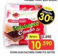 Promo Harga Khong Guan Saltcheese per 10 pcs 17 gr - Superindo