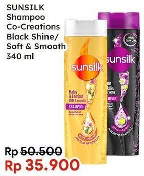 Promo Harga SUNSILK Shampoo Black Shine, Soft Smooth 340 ml - Indomaret