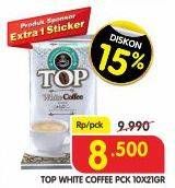 Promo Harga Top Coffee White Coffee per 10 sachet 21 gr - Superindo