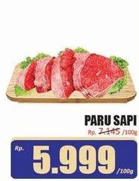 Promo Harga Paru Sapi per 100 gr - Hari Hari