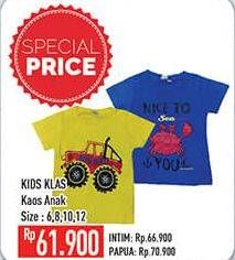 Promo Harga KIDS KLAS Kaos Anak 6, 8, 10, 12  - Hypermart