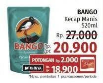 Promo Harga Bango Kecap Manis 520 ml - LotteMart