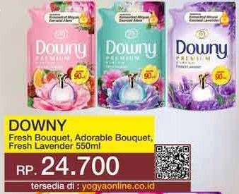 Promo Harga Downy Premium Parfum Adorable Bouquet, French Lavender, Fresh Bouquet 550 ml - Yogya