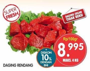 Promo Harga Daging Rendang Sapi per 100 gr - Superindo