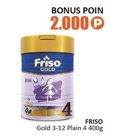 Promo Harga FRISO Gold 3 Susu Pertumbuhan Plain 400 gr - Alfamidi