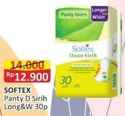 Promo Harga Softex Pantyliner Daun Sirih Longer And Wider 30 pcs - Alfamart