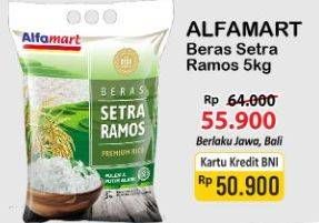 Promo Harga Alfamart Beras Setra Ramos 5000 gr - Alfamart