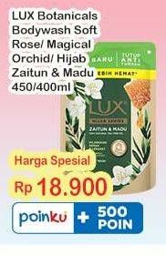 Promo Harga LUX Botanicals Body Wash Soft Rose, Magical Orchid, Hijab Series Zaitun Madu 400 ml - Indomaret