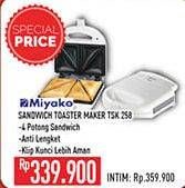 Promo Harga MIYAKO TSK-258 Sandwich Toaster  - Hypermart