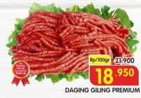 Promo Harga Daging Giling Sapi Premium per 100 gr - Superindo