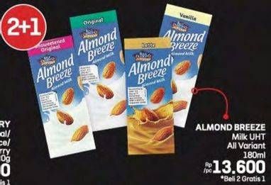 Promo Harga Blue Diamond Almond Breeze All Variants 180 ml - LotteMart