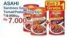 Promo Harga ASAHI Sardines Saus Tomat, Saus Pedas 155 gr - Indomaret