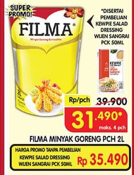 Promo Harga Filma Minyak Goreng 2000 ml - Superindo