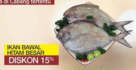 Promo Harga Ikan Bawal Hitam Besar per 100 gr - Yogya